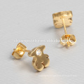 Simple Style Fashion Bear Stainless Steel Stud Earrings for Ladies ZZE003